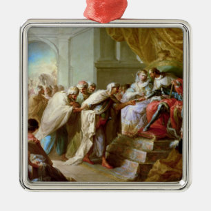 Der katholische König und die Königin Silbernes Ornament