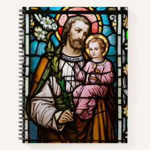 Der katholische St. Joseph Jesus festigte den Glas Notizbuch