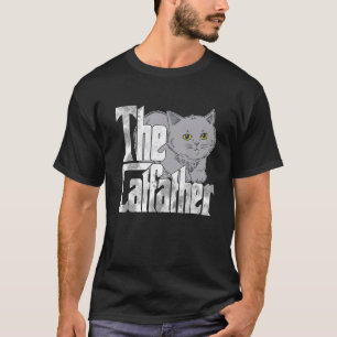 Der Katvater Niedlich Katze Vater Mafia Whiskers M T-Shirt
