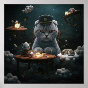 Der Katzen-Führer für Stressmanagement - Funny Poster