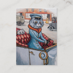 Der Katzenchauffeur - Zweiseitig Visitenkarte