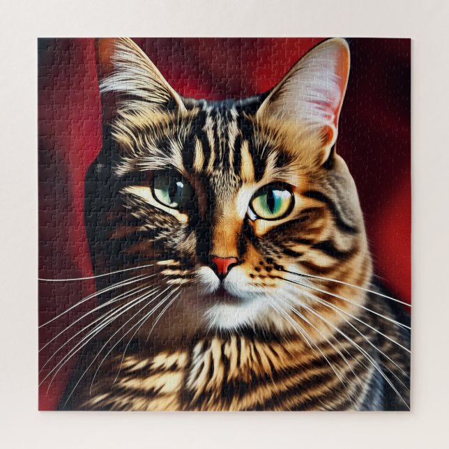 Der Katzenkopf Puzzle (Vertikal)