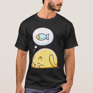 Der Katzentraum ist das Essen von Fisch T-Shirt