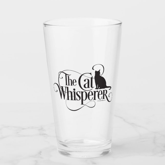 Der KatzeWhisperer Glas (Vorderseite)