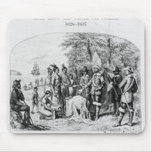 Der Kauf von Manhattan-Insel, im September 1626 Mousepad