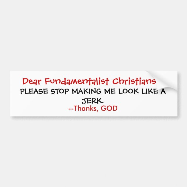 Der kein Ruck des Gottes Autoaufkleber (Vorne)