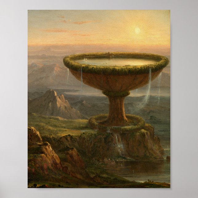 Der Kelch des Titan (1833) - Thomas Cole Poster (Vorne)