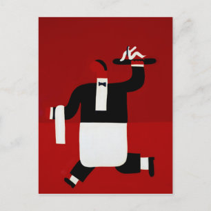 Der Kellner 1998 Postkarte