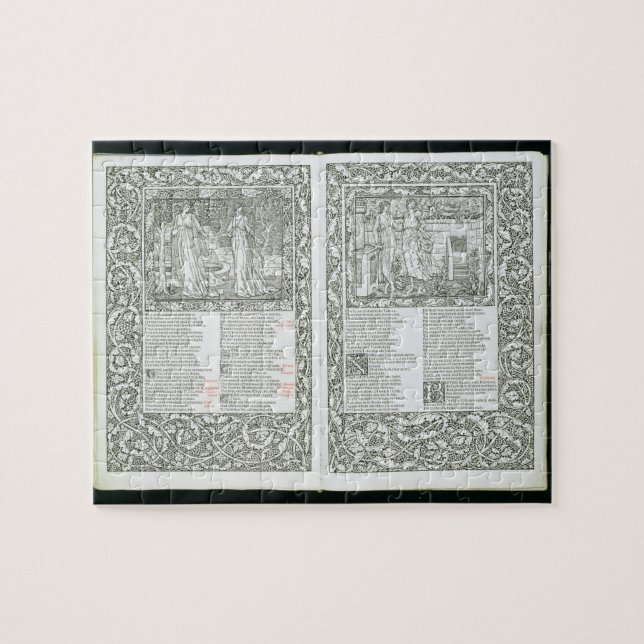 Der "Kelmscott Chaucer", veröffentlicht 1896 durch Puzzle (Horizontal)