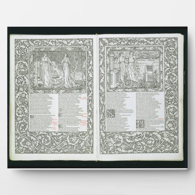 Der Kelmscott Chaucer, veröffentlicht 1896 von der Fotoplatte (Vorderseite)