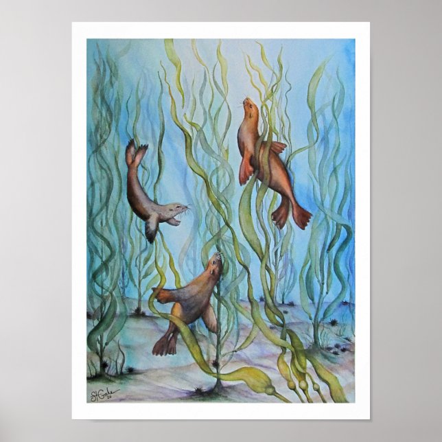 Der Kelp-Wald Poster (Vorne)
