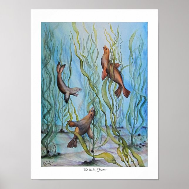 Der Kelp-Wald Poster (Vorne)
