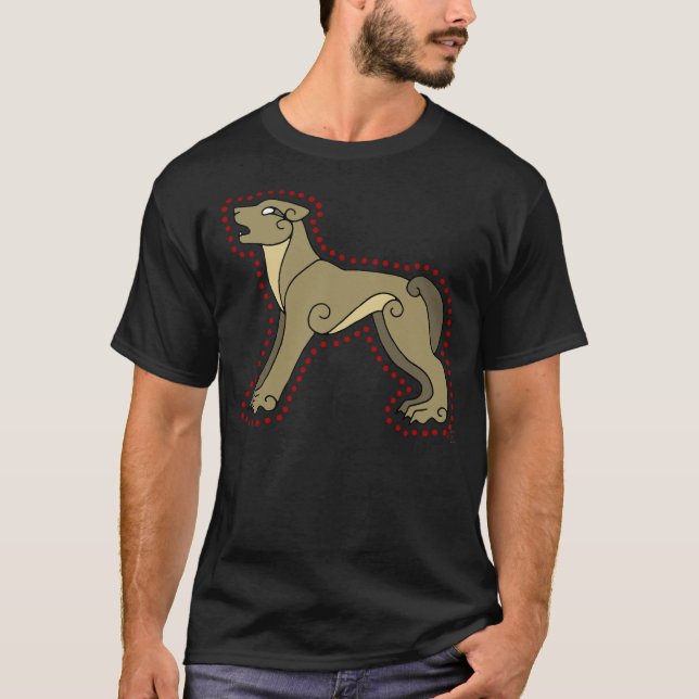 Der keltische Wolf T-Shirt (Vorderseite)
