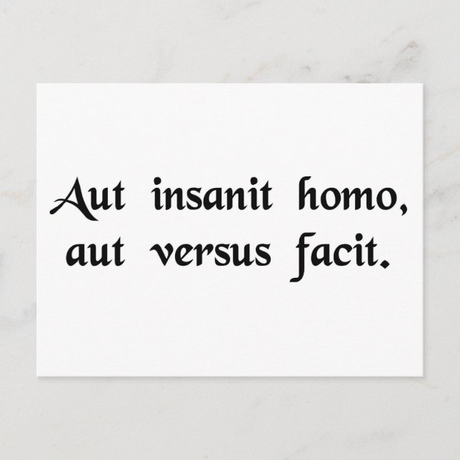 Der Kerl ist entweder verrückt oder er komponiert  Postkarte (Vorderseite)