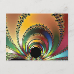 Der Kern - Fraktal Postkarte