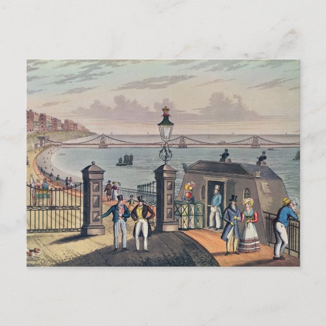 Der Kettensteg vorne bei Brighton Postkarte (Vorderseite)