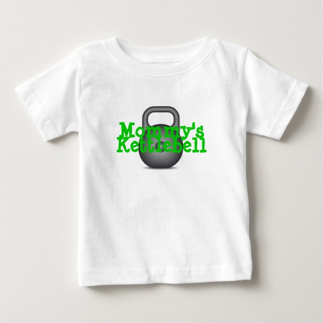Der Kettlebell der Mama Baby T-shirt (Vorderseite)