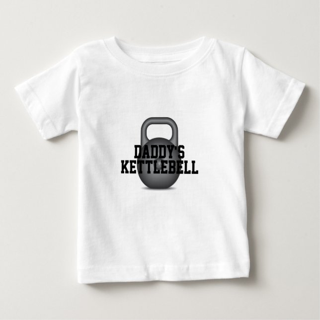 Der Kettlebell des Vatis Baby T-shirt (Vorderseite)