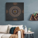 Der Khaki Crocodylus porosus mandala art Leinwanddruck<br><div class="desc">Diese mandalische Kunst ist eine Anpassung an die menschliche Beziehung zum Kosmos oder der Wildnis. Wir konzentrieren uns auf die Anpassung des Sumpf-Krokodils (Crocodylus porosus). Diese mandalanische Kunst konzentriert sich mehr auf die typisch afrikanische Braunfärbung, das Sumpfkrokodil als Objekt, sowie die äußere Kreise Linie Kunst, die die Beziehung zwischen Mensch...</div>