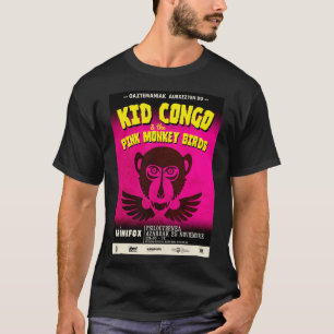 Der Kid Kongo bekommt die rosa Affenvögel T-Shirt