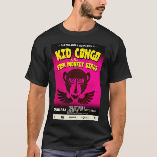 Der Kid Kongo bekommt die rosa Affenvögel T-Shirt