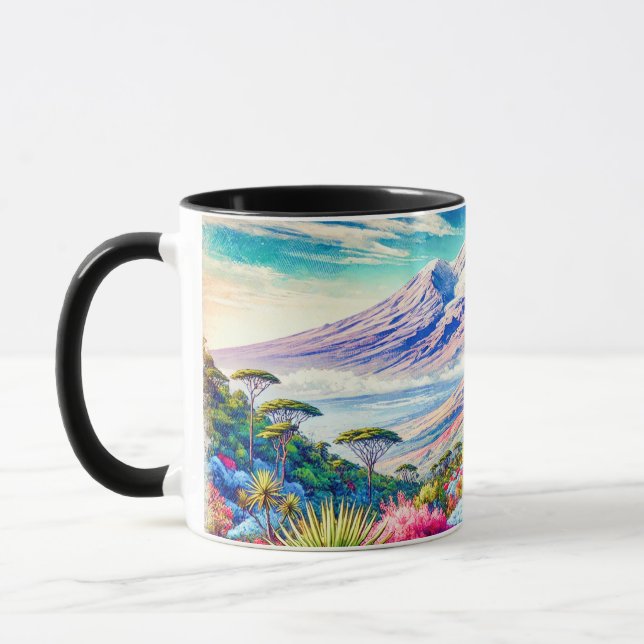 Der Kilimanjaro, Afrikas Kronjuwel Tasse (Links)