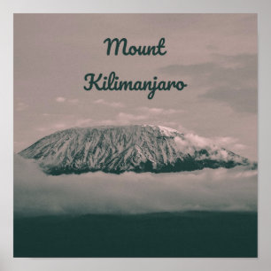 Der Kilimanjaro-Schneewolf in Tansania Afrika Poster