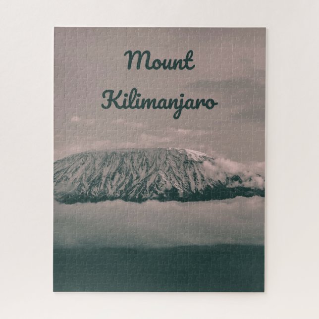 Der Kilimanjaro-Schneewolf in Tansania Afrika Puzzle (Vertikal)