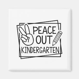 Der Kindergarten am letzten Schultag Magnet