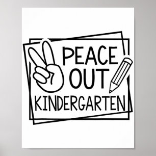 Der Kindergarten am letzten Schultag Poster