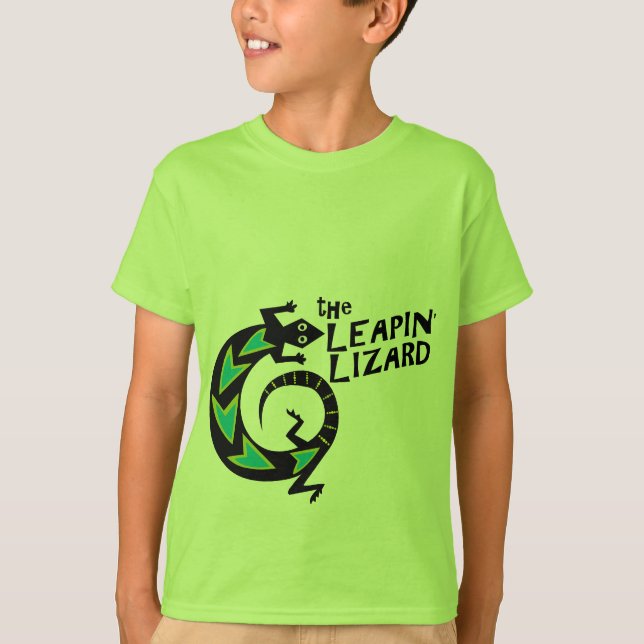 Der KinderT - Shirt Leapin Eidechsen-| (Vorderseite)