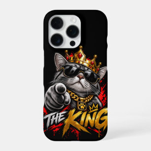 Der King Cool Cat Mit Krone Handyhülle iPhone 16 Pro Hülle