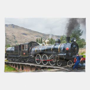 Der Kingston-Flyer, Dampflokomotive des Motors Geschirrtuch