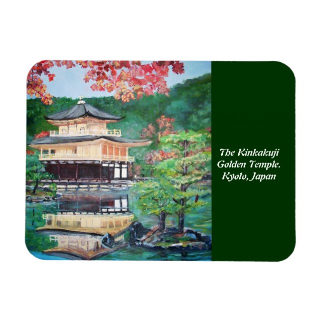 Der Kinkakuji Golden Tempel - Premium Flexi Magnet (Horizontal)