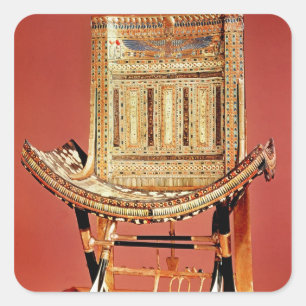 Der kirchliche Thron des Pharaos Quadratischer Aufkleber