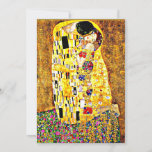 Der Kiss, berühmtes Gemälde von Gustav Klimt Karte<br><div class="desc">Der Kuss,  leidenschaftliches Gemälde des österreichischen Symbolik-Künstlers Gustav Klimt</div>