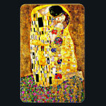Der Kiss, berühmtes Gemälde von Gustav Klimt Magnet<br><div class="desc">Der Kuss,  leidenschaftliches Gemälde des österreichischen Symbolik-Künstlers Gustav Klimt</div>