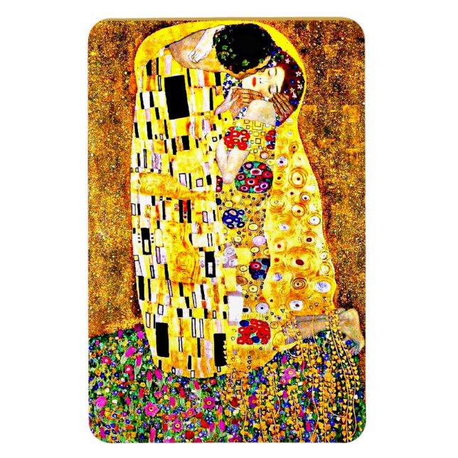Der Kiss, berühmtes Gemälde von Gustav Klimt Magnet (Vertikal)