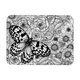 Der Kite-Garten aus Papier Magnet
