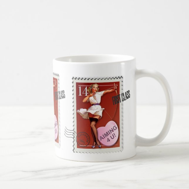 Der Kitsch Bitsch: "4 U zielend" Kaffeetasse (Rechts)