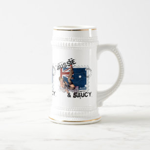 Der Kitsch Bitsch : Aussie & Saucy Pin-Up Bierglas