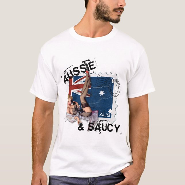 Der Kitsch Bitsch: Australisches u. freches T-Shirt (Vorderseite)
