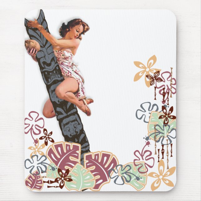 Der Kitsch Bitsch: Herauf einen Tiki Baum! Mousepad (Vorne)