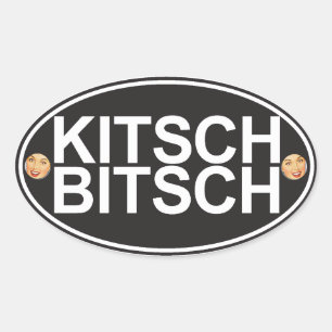 Der Kitsch Bitsch : Kitsch Bitsch Autoaufkleber Ovaler Aufkleber