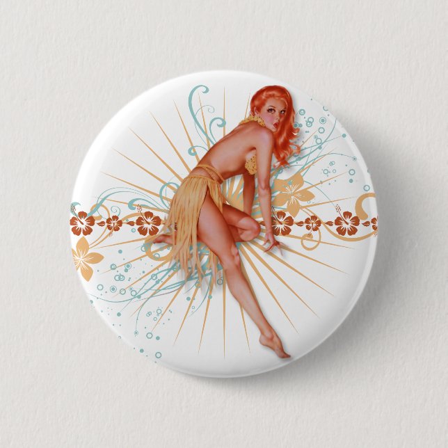 Der Kitsch Bitsch : Luau Lovely! Button (Vorderseite)
