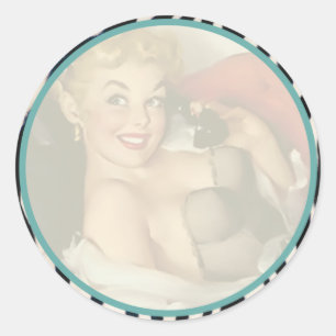 Der Kitsch Bitsch : Noch nicht geweckt! Runder Aufkleber