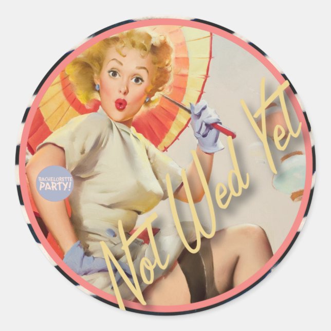 Der Kitsch Bitsch : Noch nicht geweckt! Runder Aufkleber (Vorderseite)
