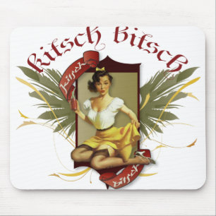Der Kitsch Bitsch: Soda Girl Retro Tattoo Pin-Up Mousepad