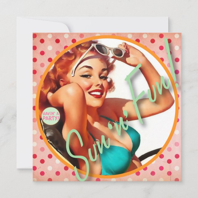 Der Kitsch Bitsch: Spaß Sun "n" Einladung (Vorderseite)