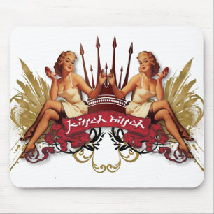 Der Kitsch Bitsch : Twin Tattoo Pin-Up Mousepad